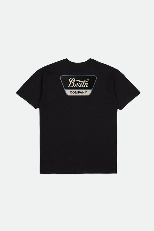 Linwood S/S Standard Tee - Black/Off White/Dusty Blue