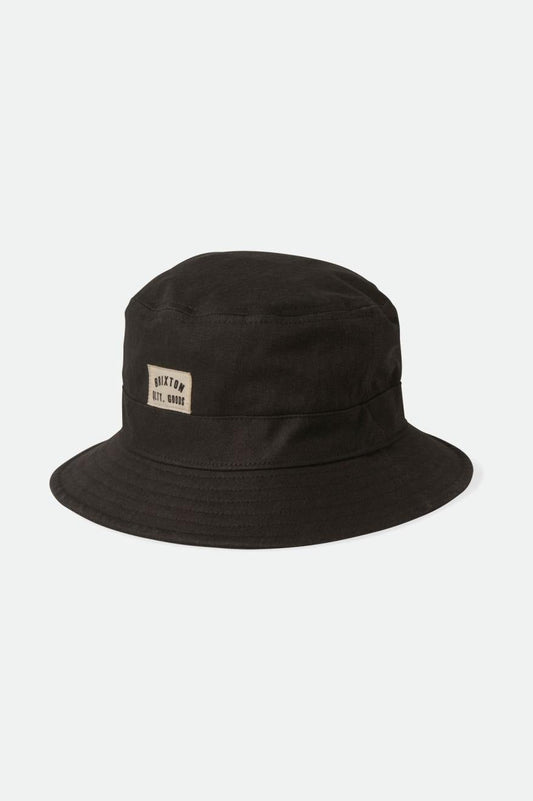 Woodburn Packable Bucket Hat - Black Sol Wash
