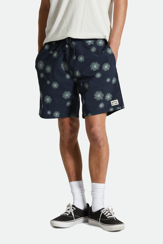 Voyage Hybrid Short 7" - Washed Navy Sol
