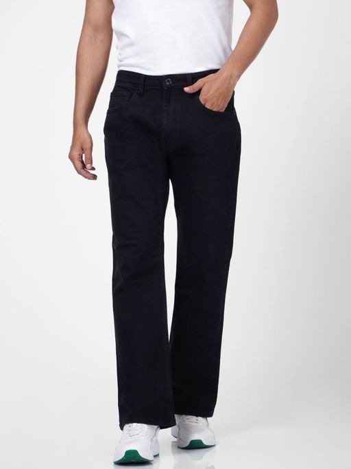 Black Low Rise Bootcut Jeans